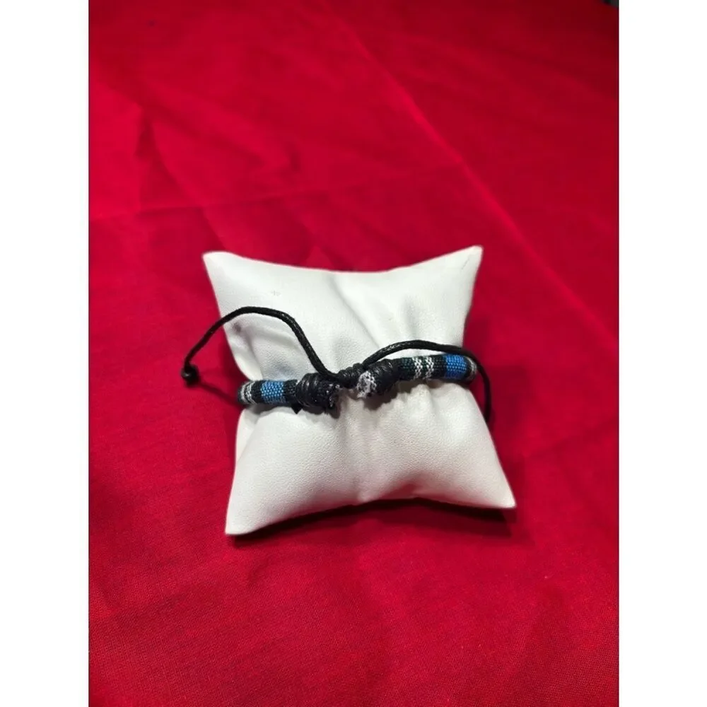 New! Decorative Leather Bracelet Men Wrap Handmade Wristband Adjustable